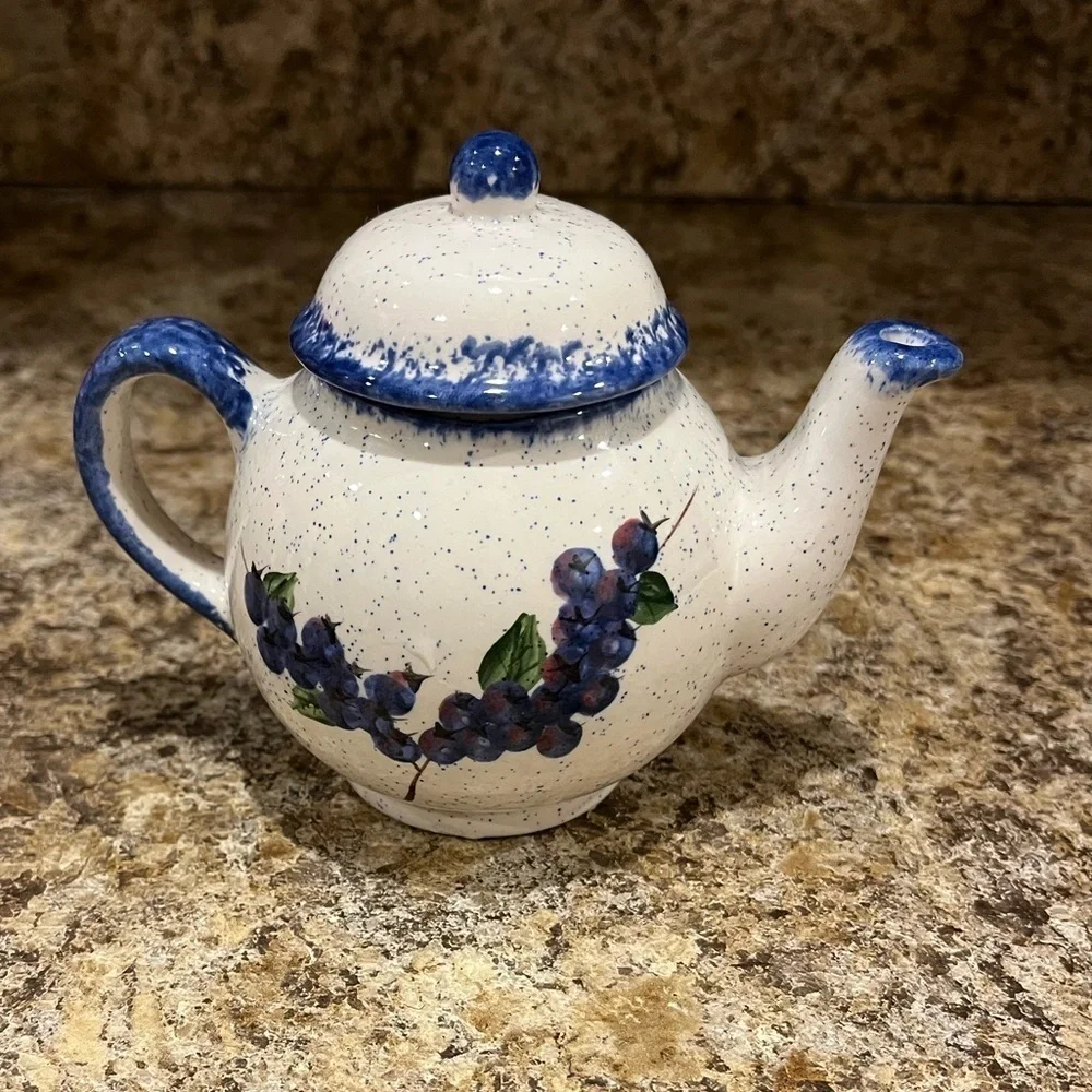 Mini Blueberry Individual Teapot Made in Maine